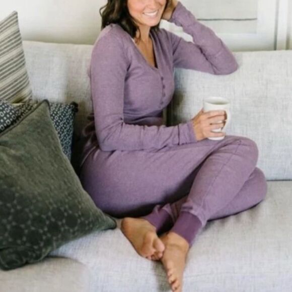 Zyia Active Don’t Wake Me Thermal Waffle Knit Loungewea Joggers- Size Large - Picture 1 of 9